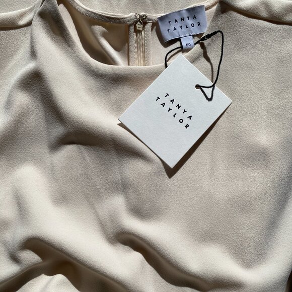 NWT Tanya Taylor Sleeveless Cody Crepe Dress - 00 - Picture 8 of 13